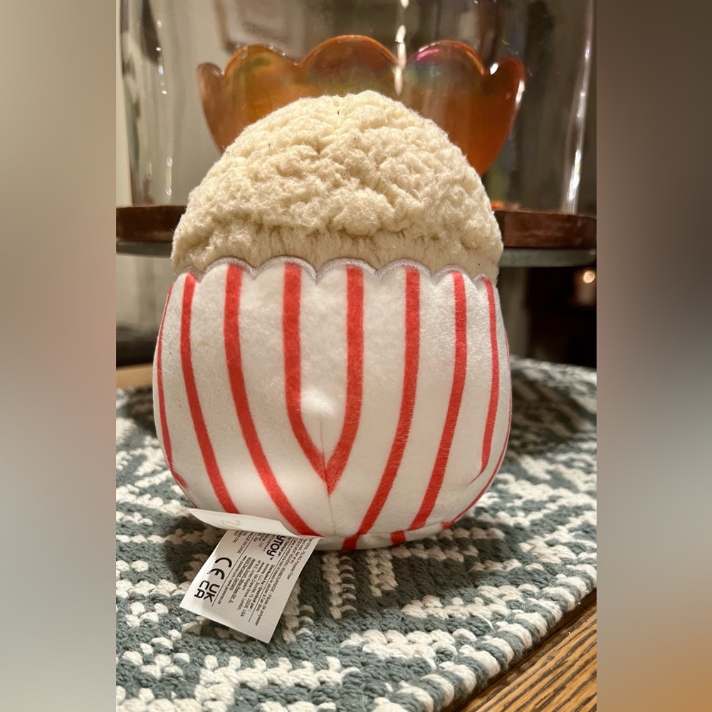 Squishmallows Holiday Popcorn Pillow - Red and White - Picture 7 of 14